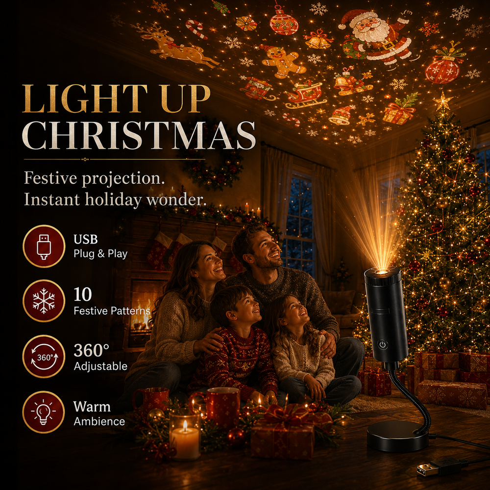 🎄👻 ✨ 60,000+ Sold — Plug & Play HD Holiday Projector for Christmas & Halloween Decor