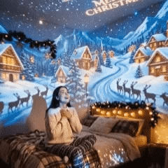 🎄👻 ✨ 60,000+ Sold — Plug & Play HD Holiday Projector for Christmas & Halloween Decor